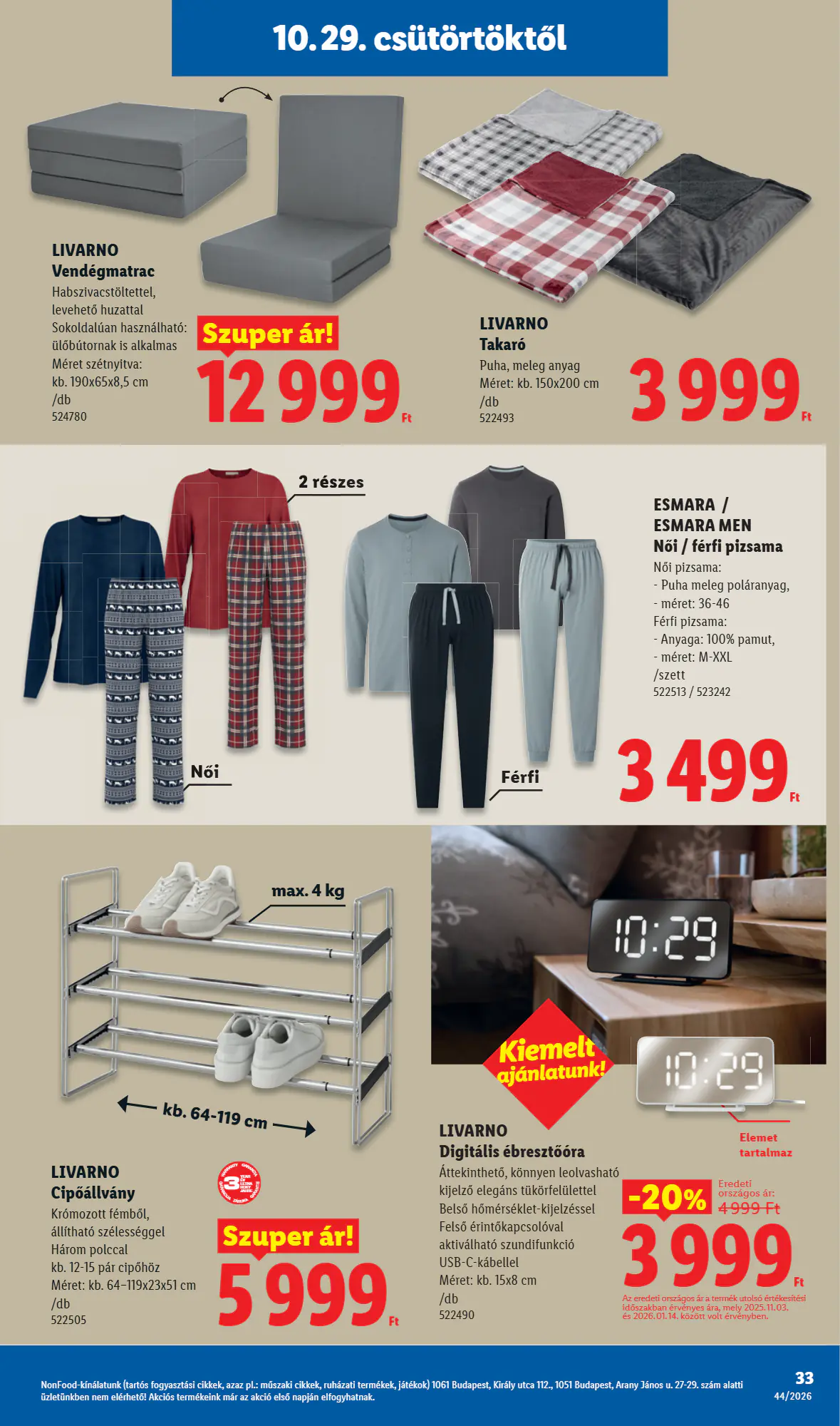 Lidl akciós újság 2026.10.29-től - 33. oldal.