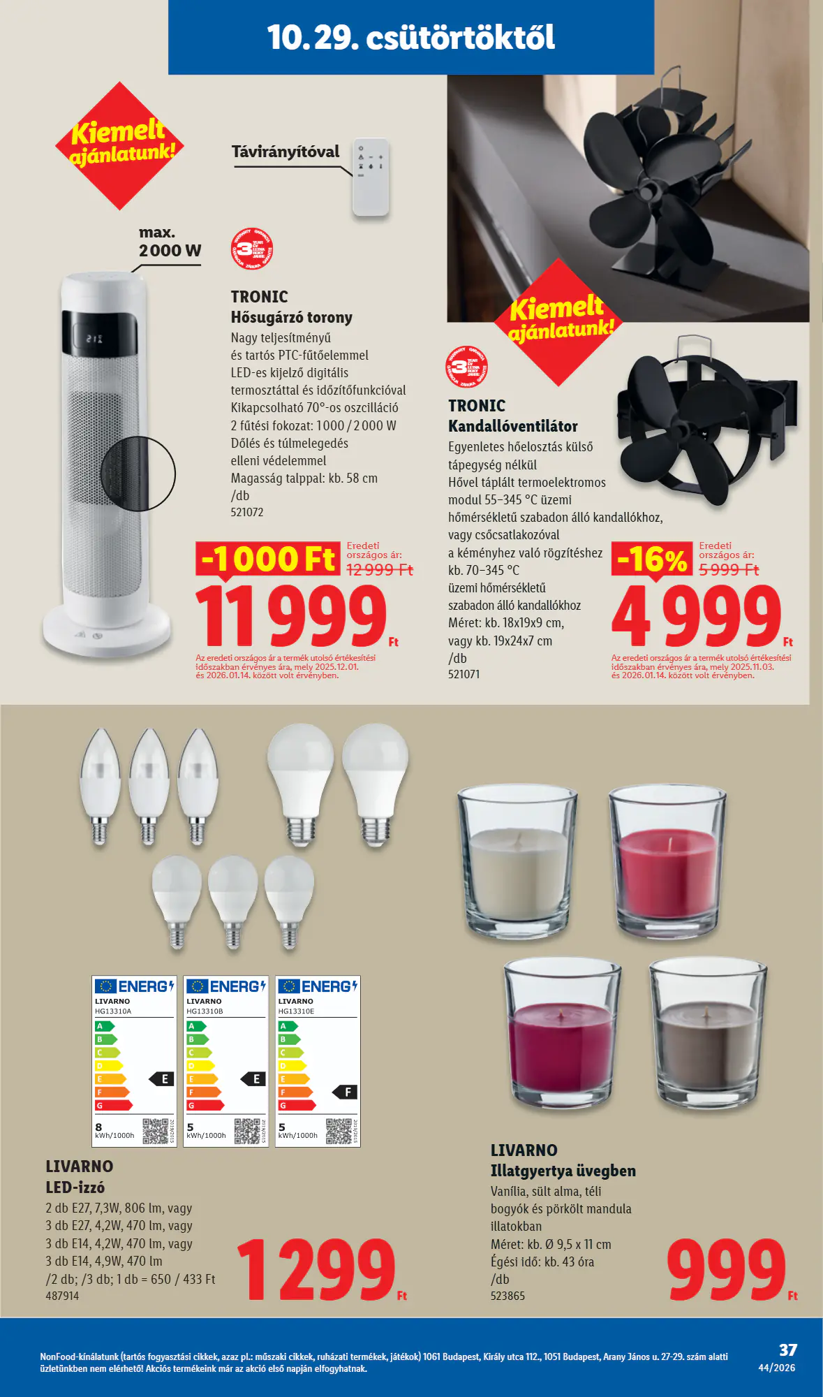 Lidl akciós újság 2026.10.29-től - 37. oldal.