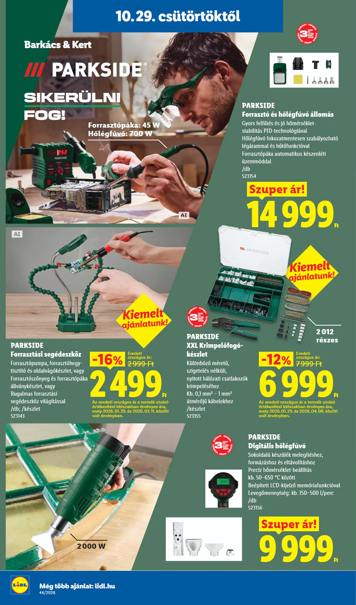 Lidl akciós újság 2026.10.29-től - 38. oldal.