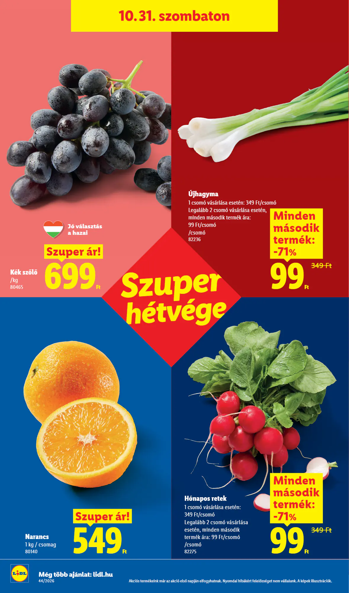 Lidl akciós újság 2026.10.29-től - 44. oldal.