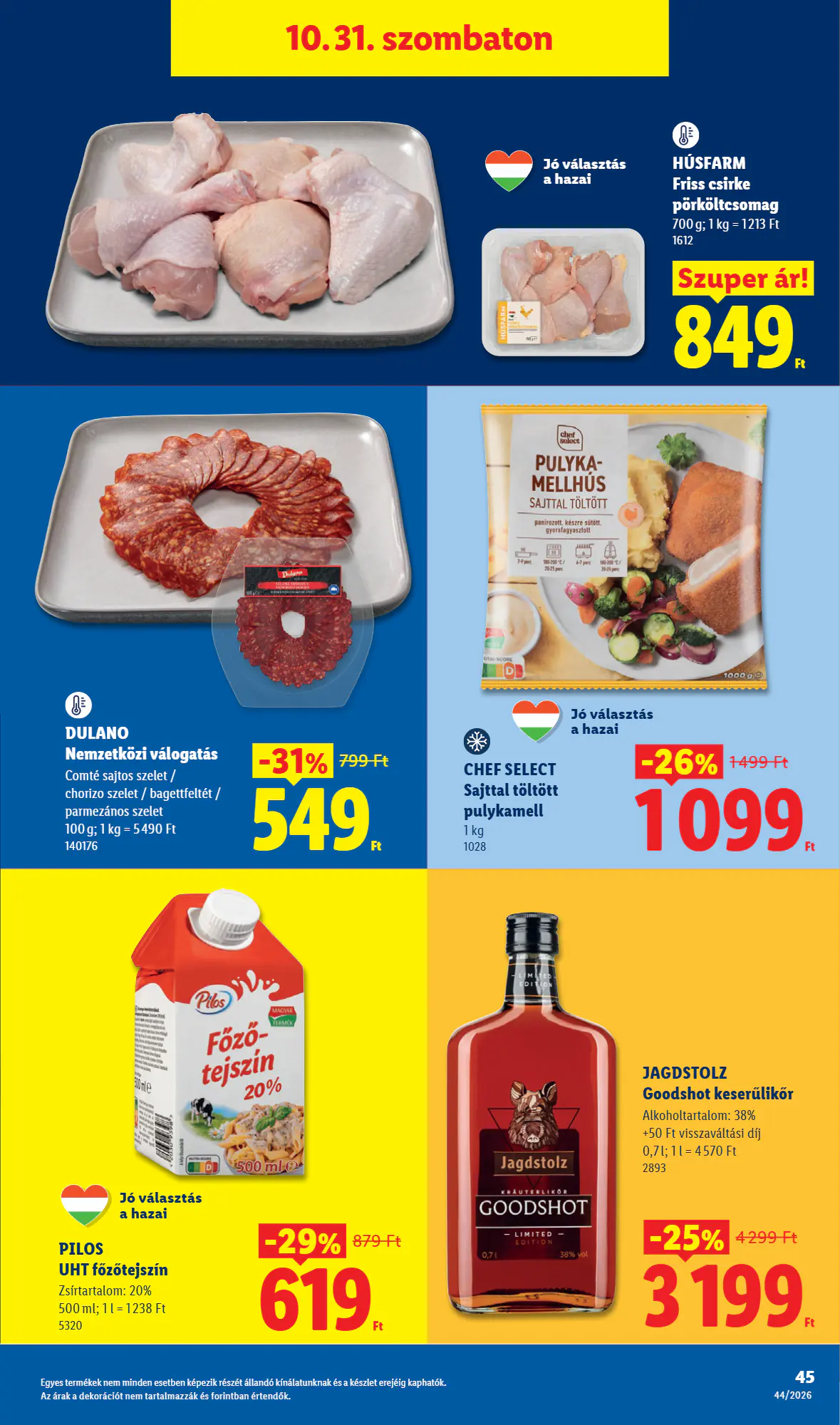 Lidl akciós újság 2026.10.29-től - 45. oldal.