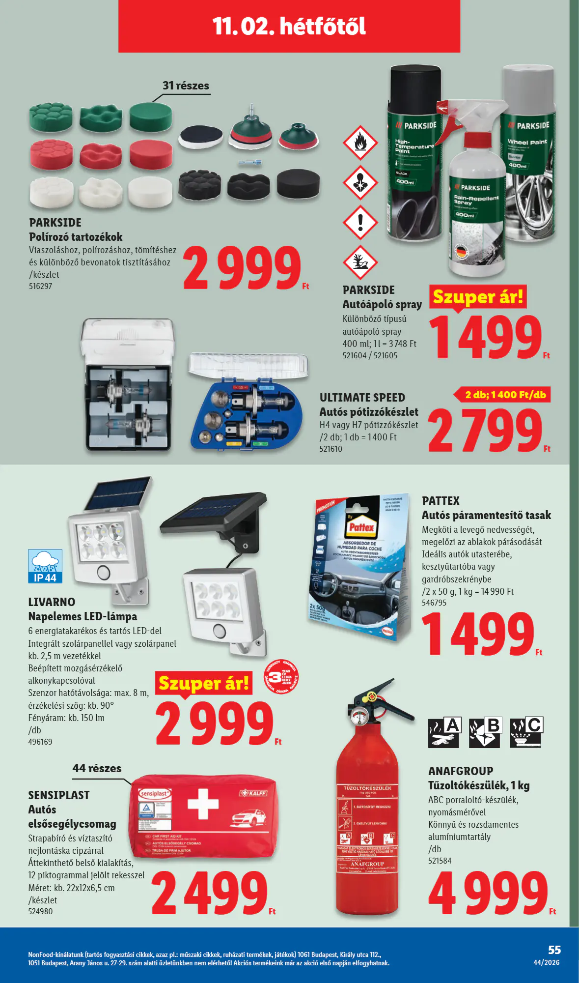 Lidl akciós újság 2026.10.29-től - 55. oldal.