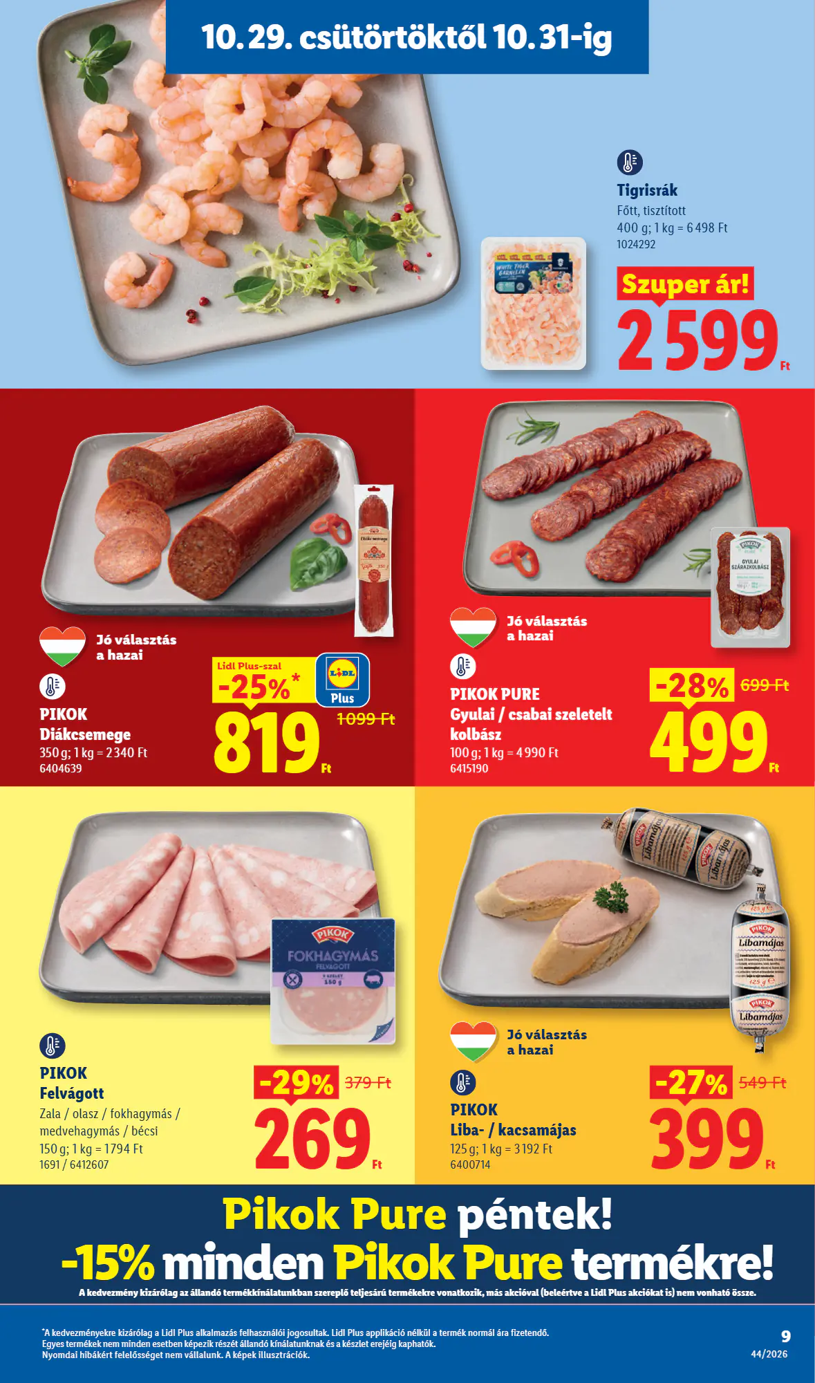 Lidl akciós újság 2026.10.29-től - 9. oldal.