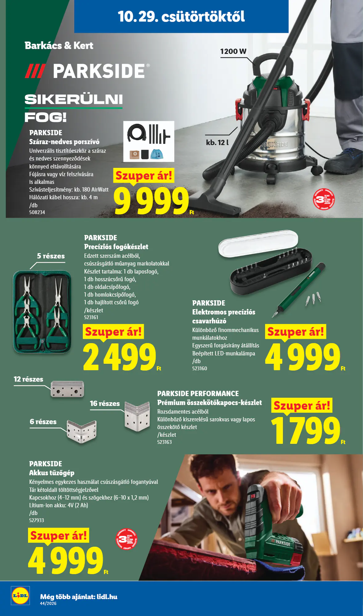 Lidl akciós újság 2026.10.29-től - 12. oldal.