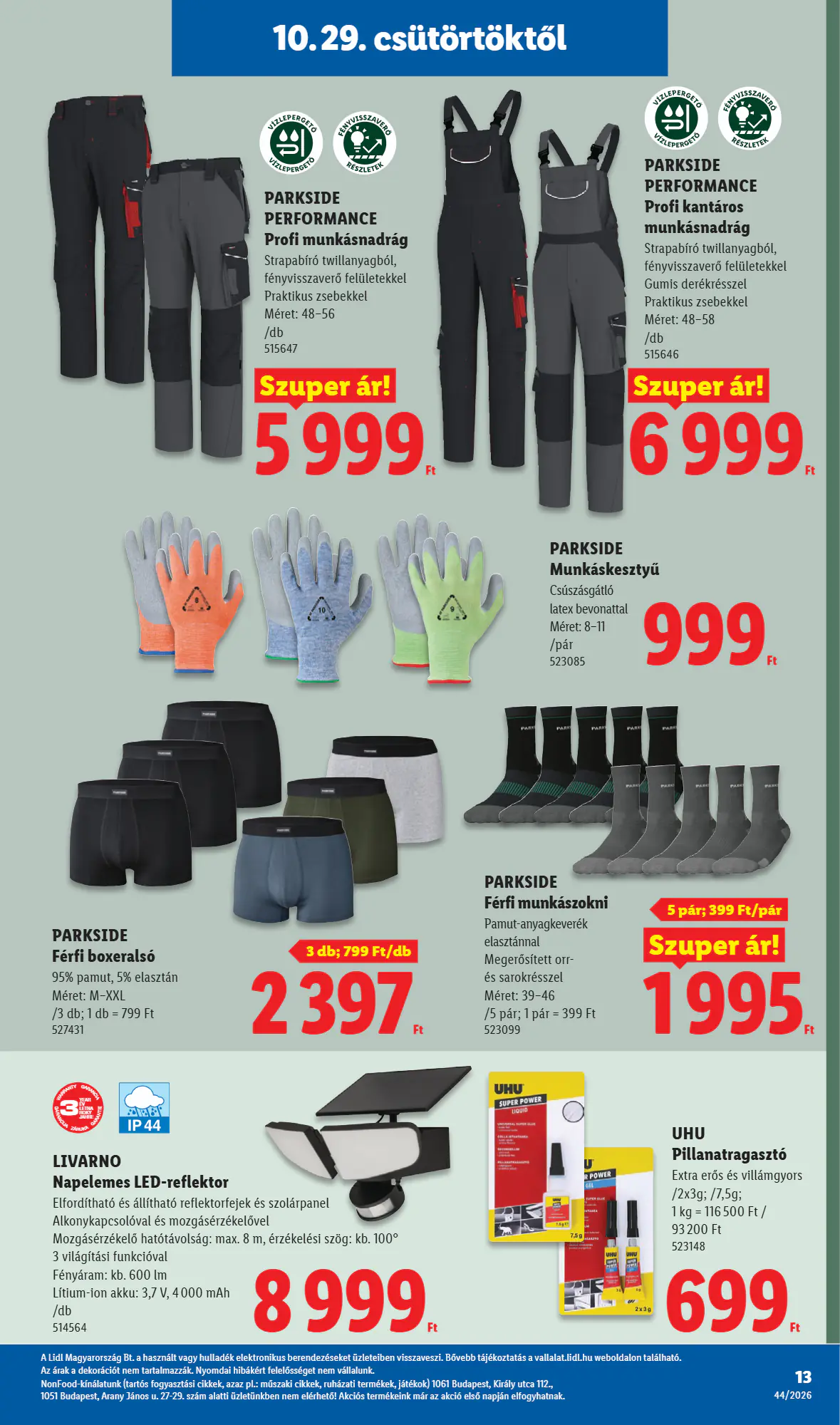 Lidl akciós újság 2026.10.29-től - 13. oldal.