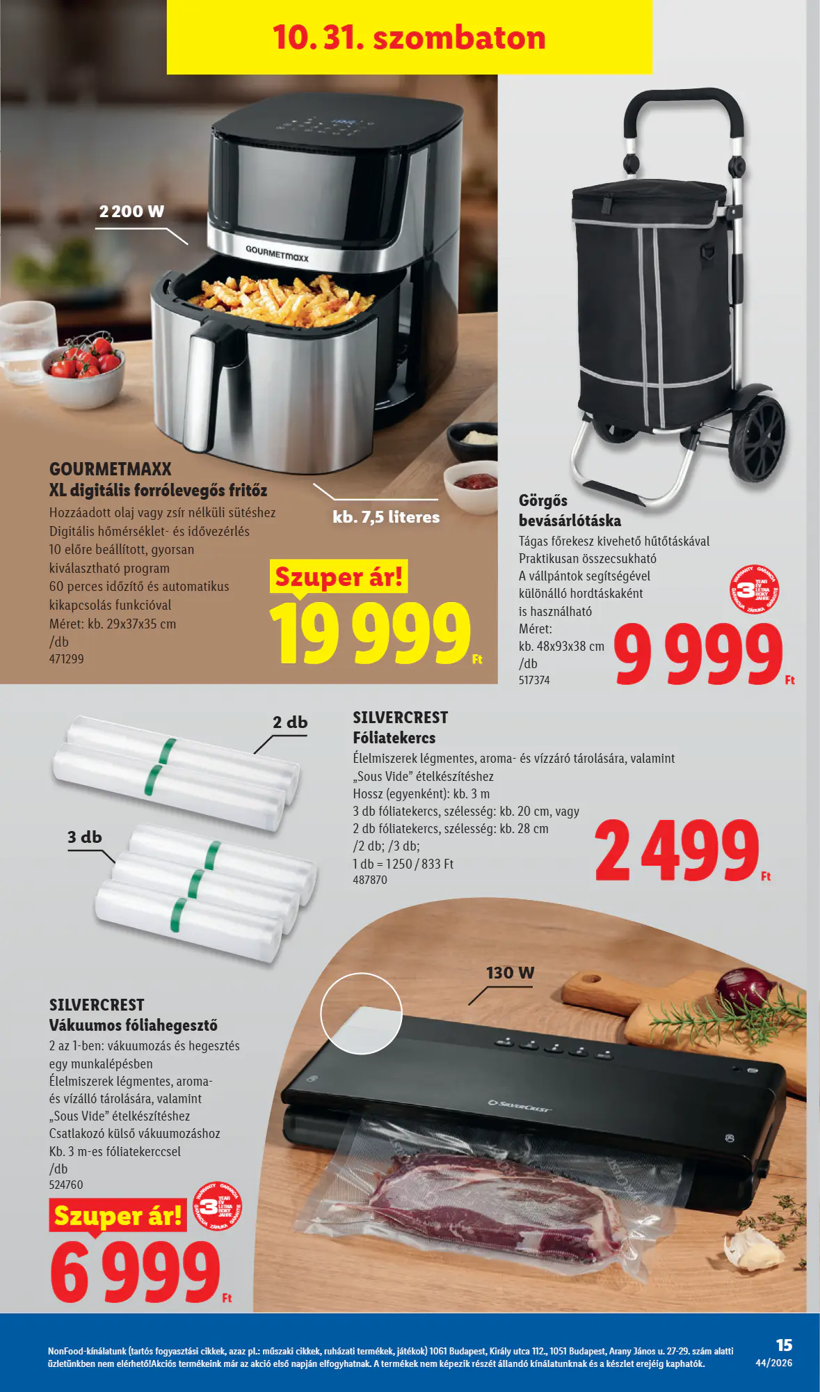 Lidl akciós újság 2026.10.29-től - 15. oldal.