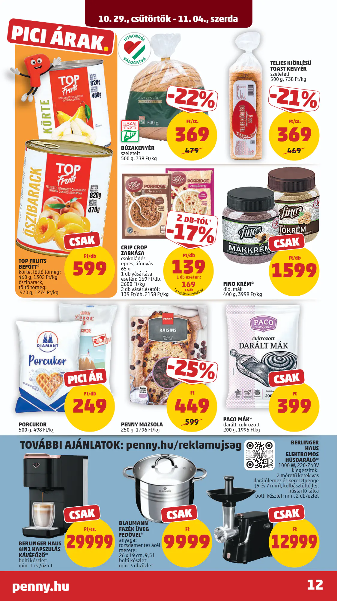 Penny Market akciós újság 2026.10.29-től - 16. oldal.