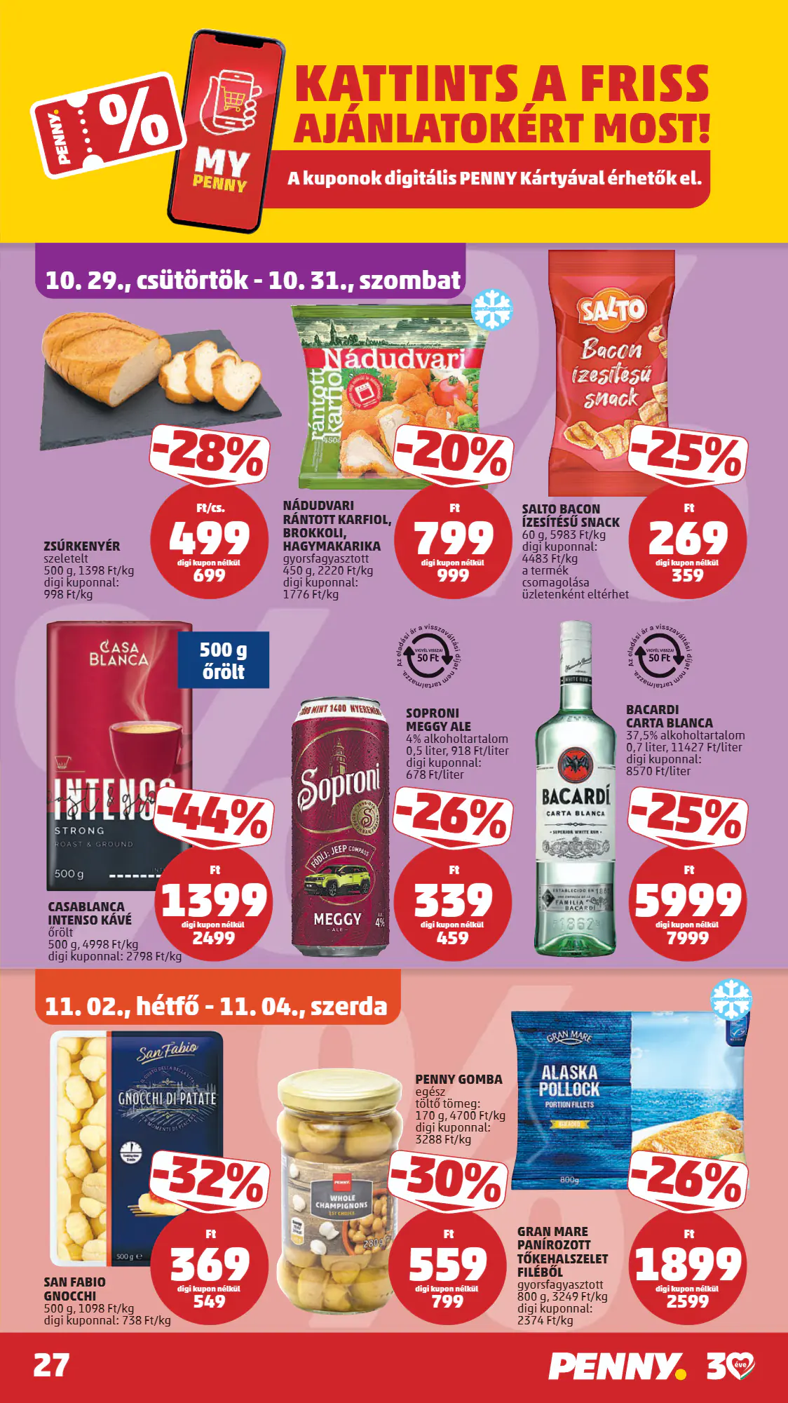 Penny Market akciós újság 2026.10.29-től - 31. oldal.