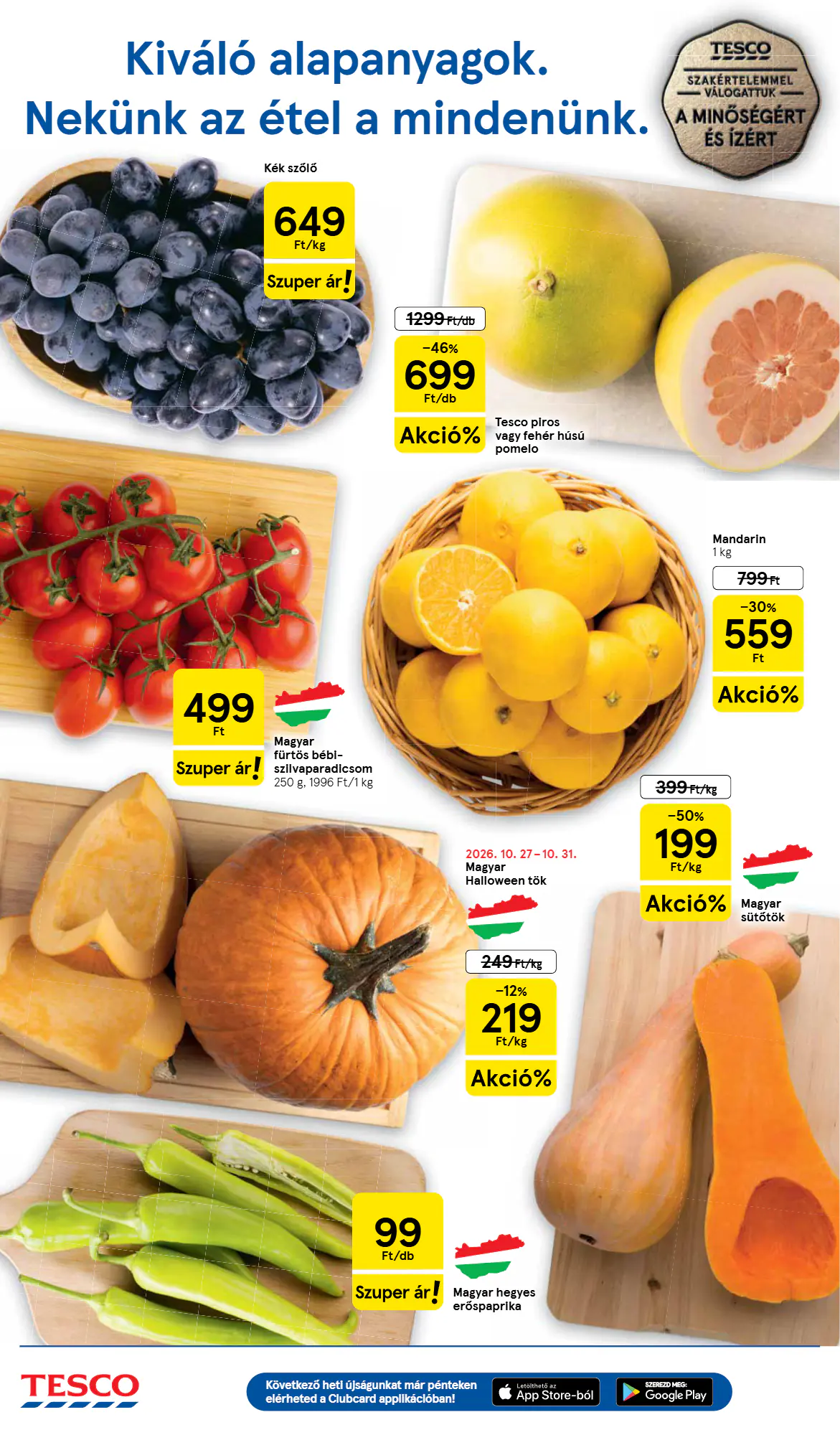 Tesco akciós újság 2026.10.29-től - 2. oldal.