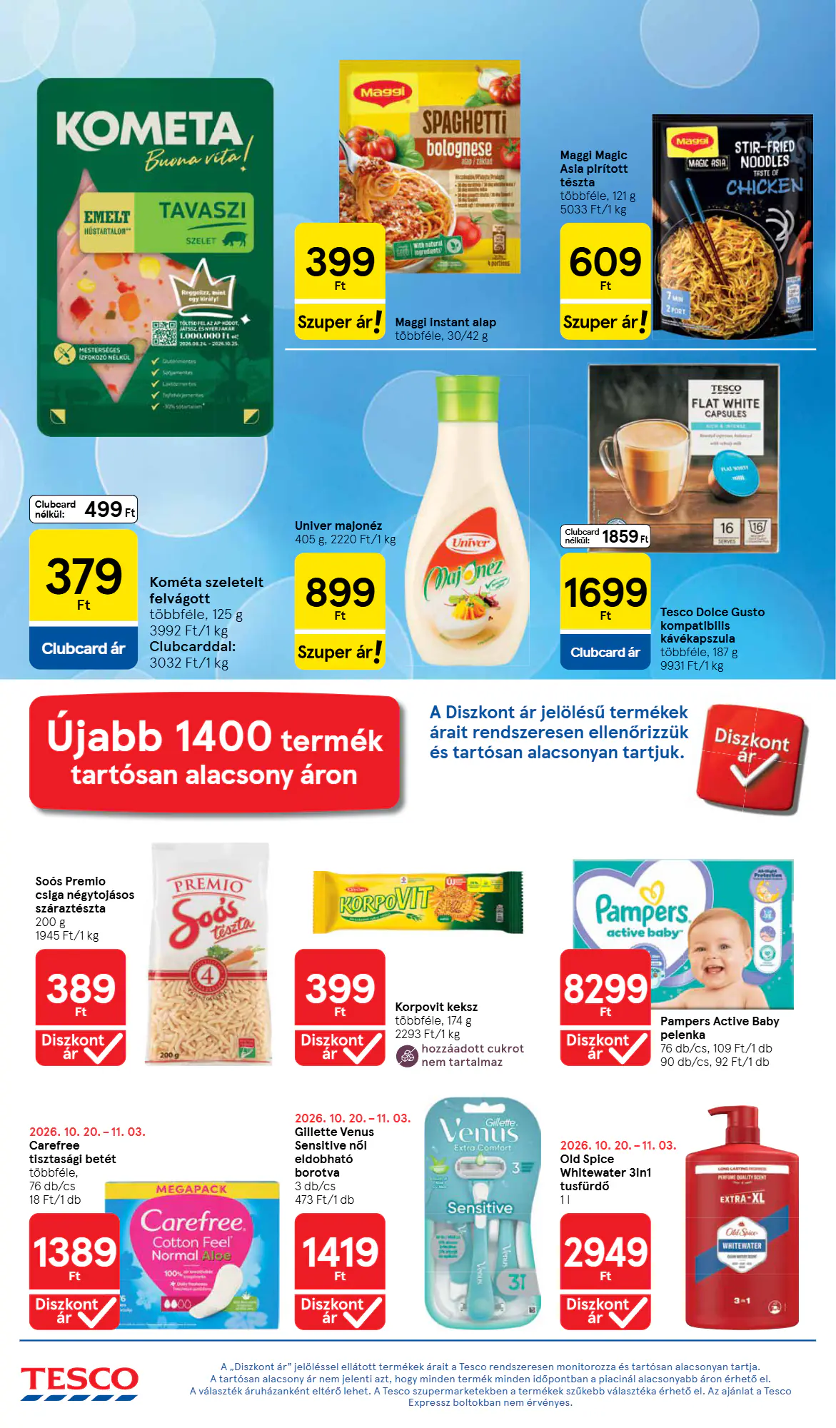 Tesco akciós újság 2026.10.29-től - 4. oldal.
