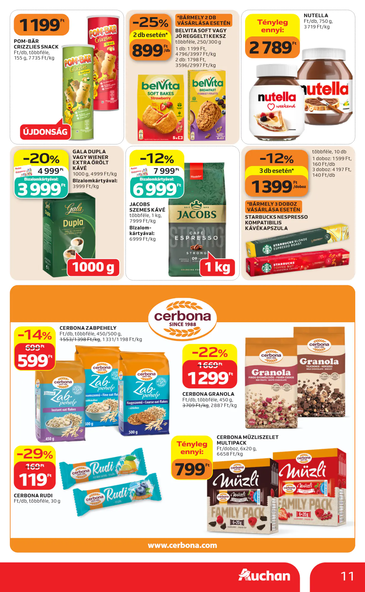 Auchan akciós újság 2026.10.29-től - 11. oldal.