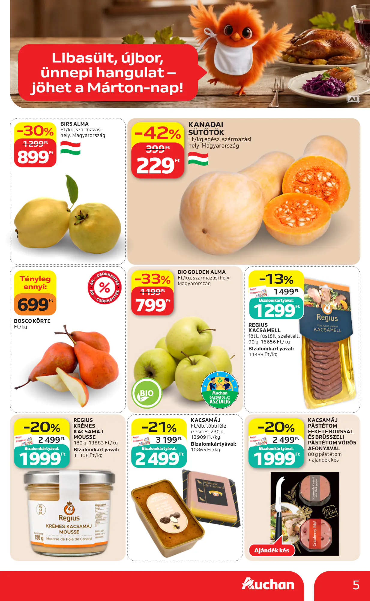 Auchan akciós újság 2026.10.29-től - 5. oldal.