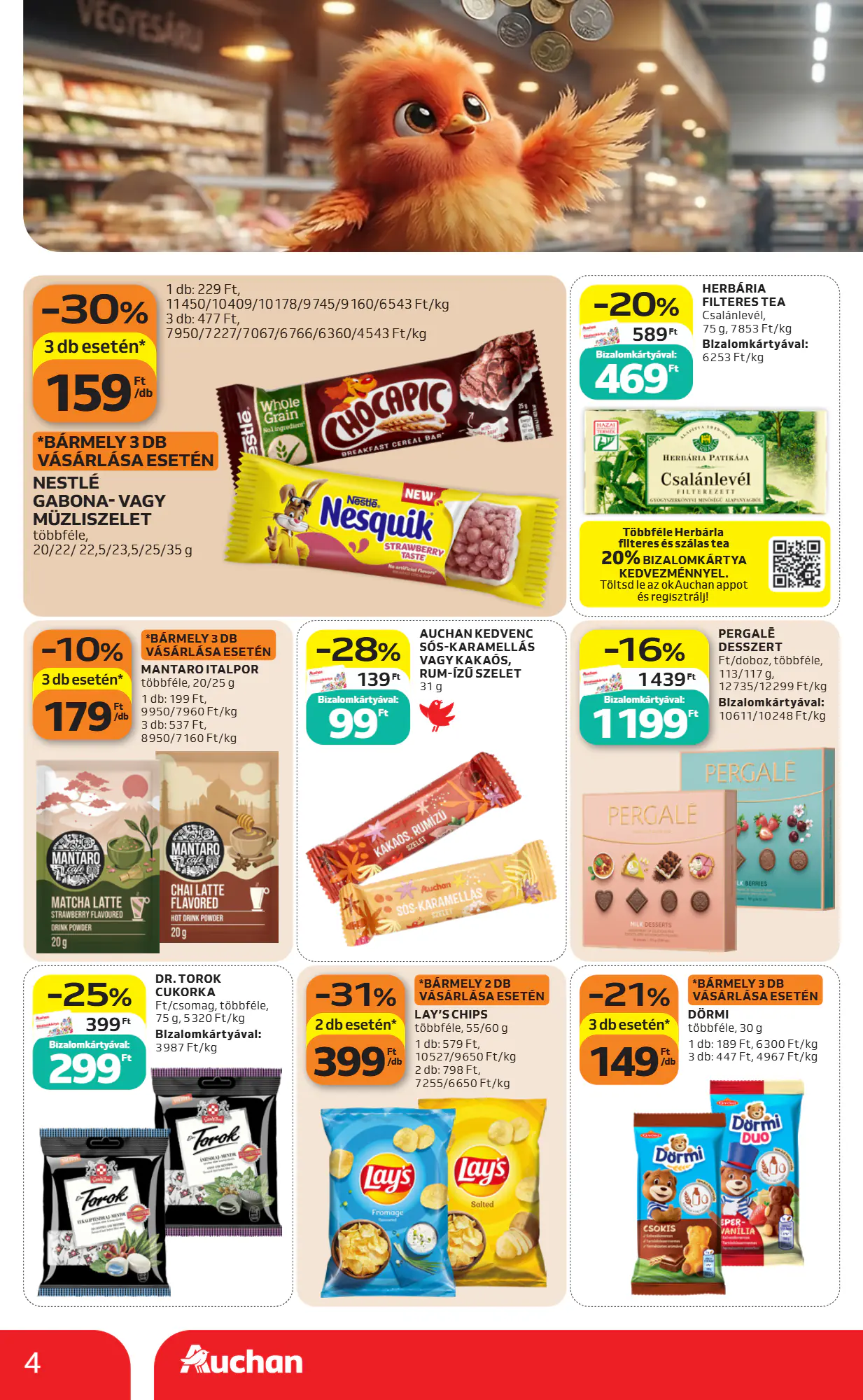 Auchan akciós újság 2026.10.29-től - 4. oldal.