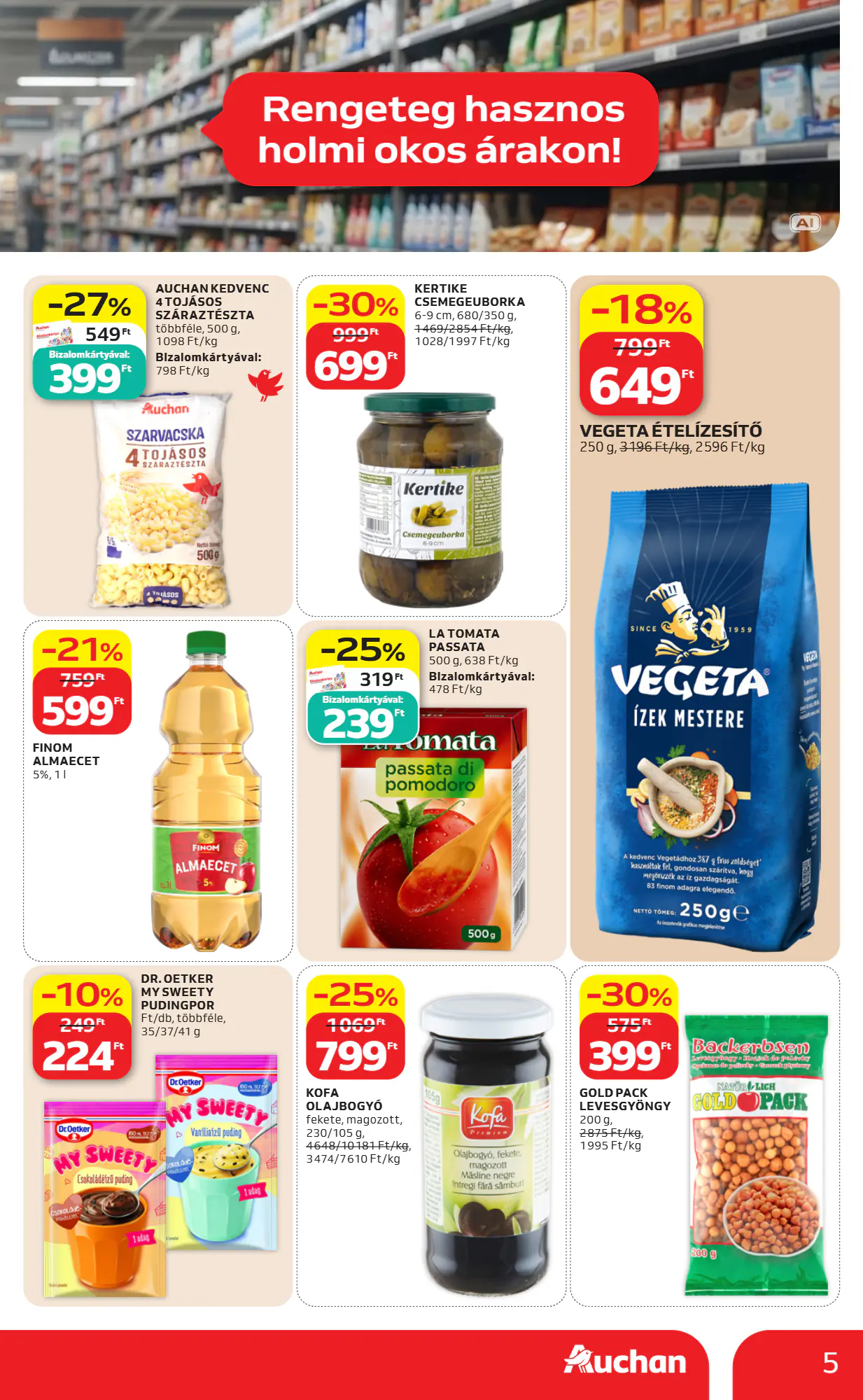 Auchan akciós újság 2026.10.29-től - 5. oldal.