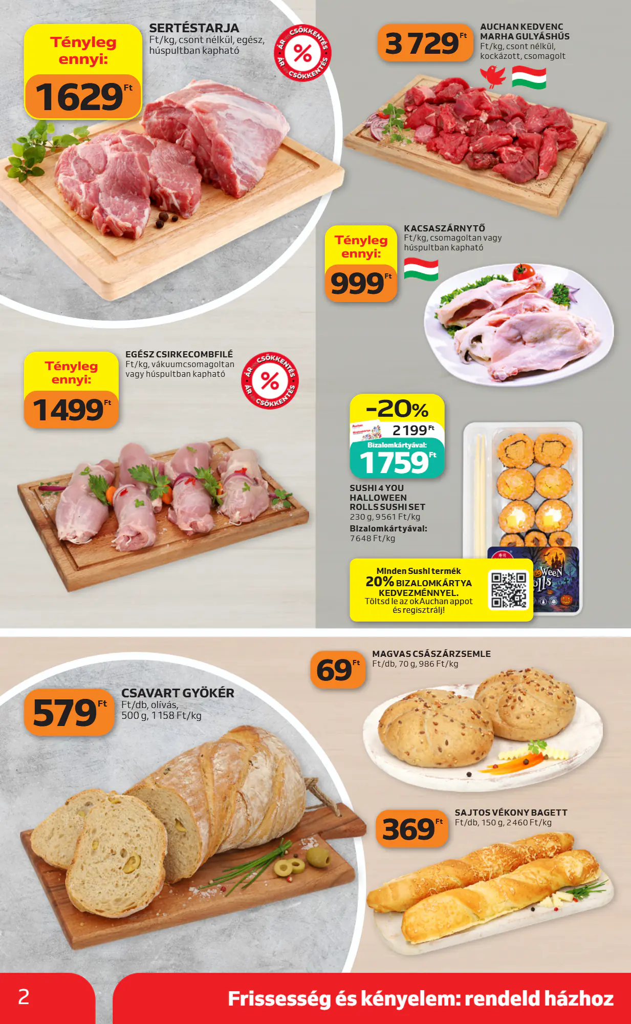Auchan akciós újság 2026.10.29-től - 2. oldal.