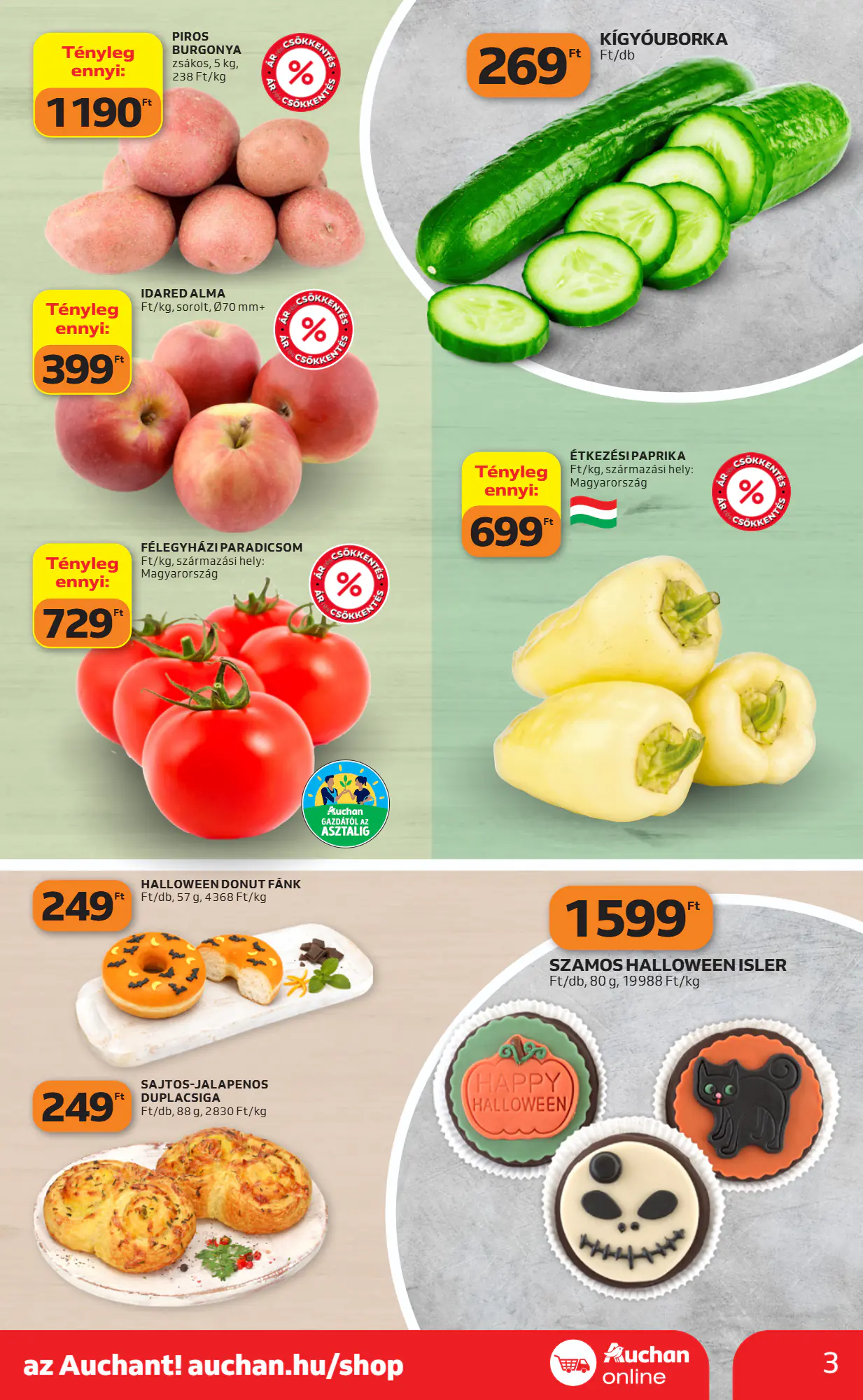 Auchan akciós újság 2026.10.29-től - 3. oldal.