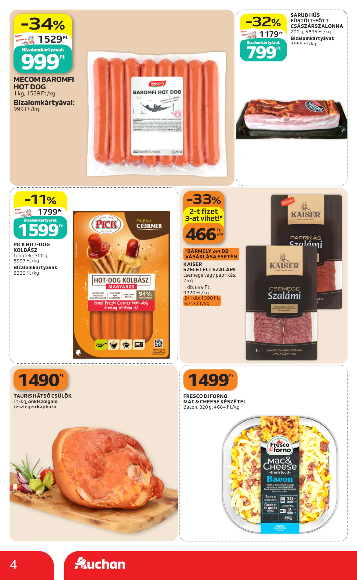 Auchan akciós újság 2026.10.29-től - 4. oldal.