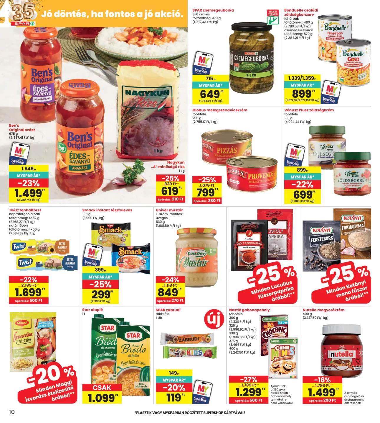 Interspar akciós újság 2026.11.05-től - 10. oldal.