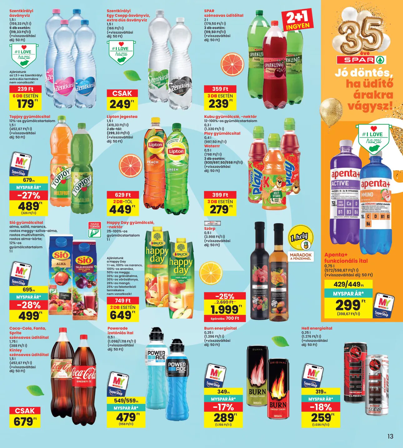 Interspar akciós újság 2026.11.05-től - 13. oldal.