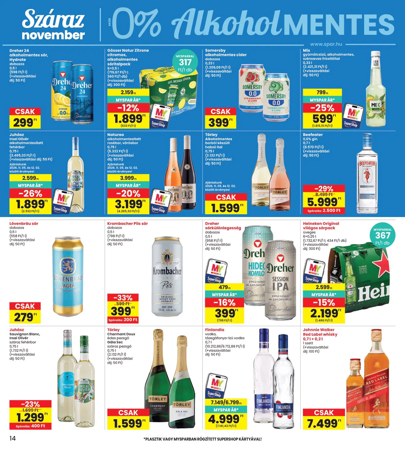 Interspar akciós újság 2026.11.05-től - 14. oldal.