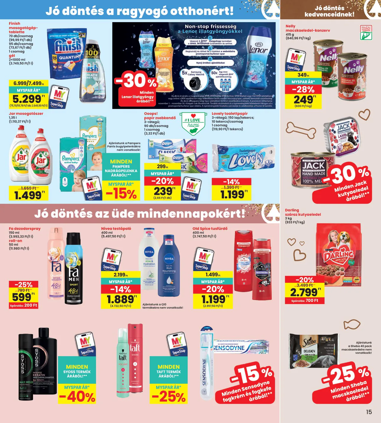 Interspar akciós újság 2026.11.05-től - 15. oldal.