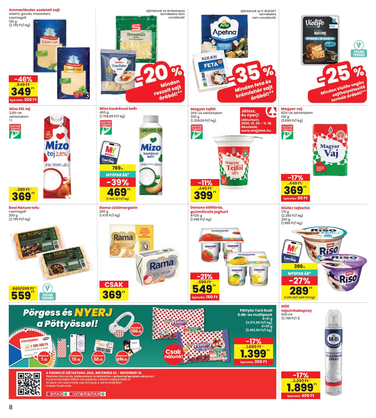 Interspar akciós újság 2026.11.05-től - 8. oldal.