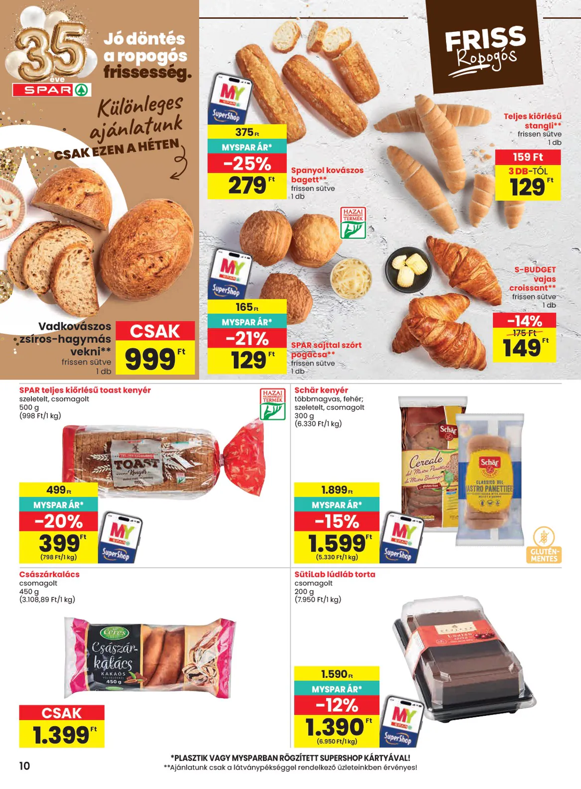 Spar akciós újság 2026.11.05-től - 10. oldal.
