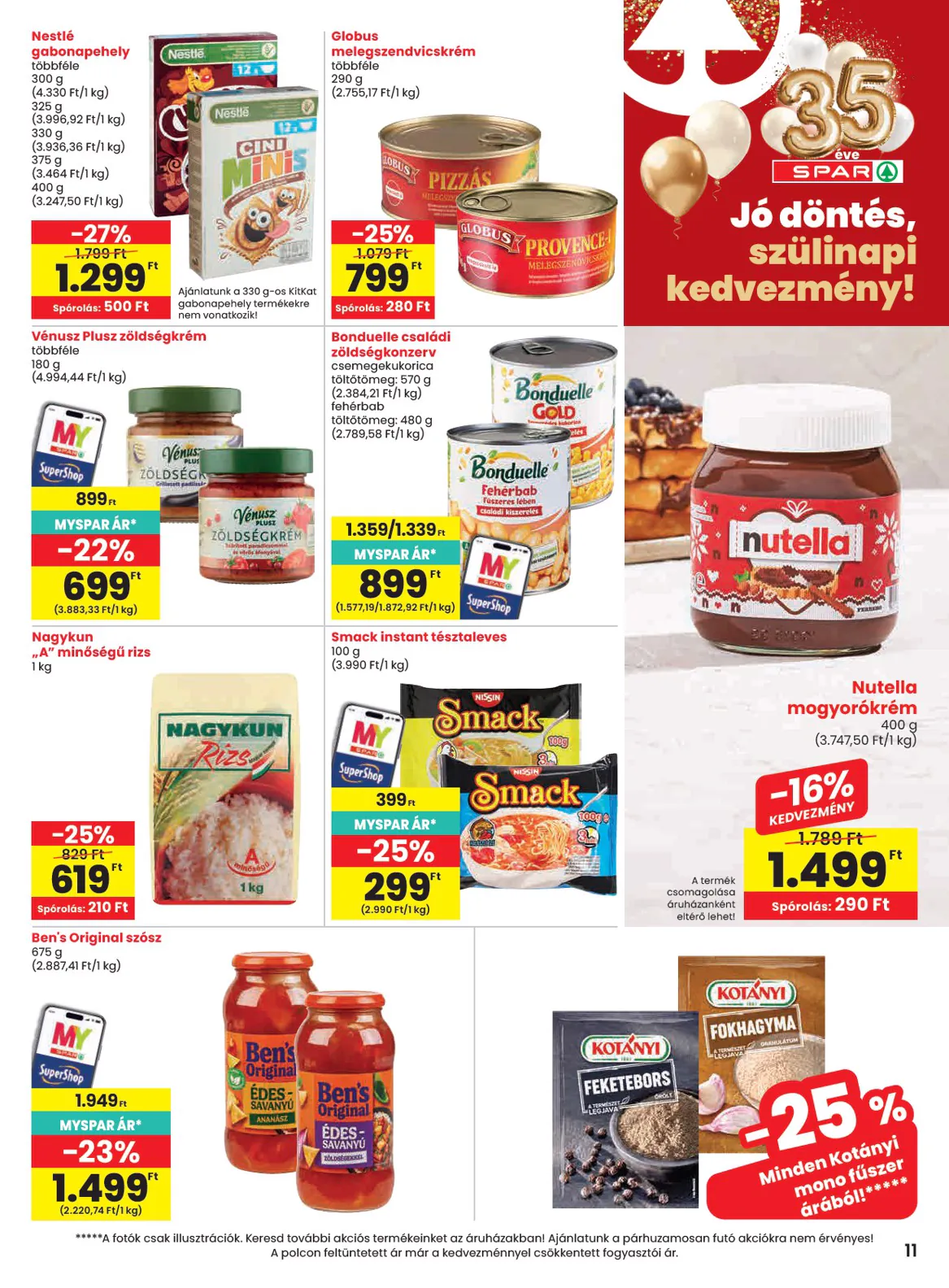 Spar akciós újság 2026.11.05-től - 11. oldal.