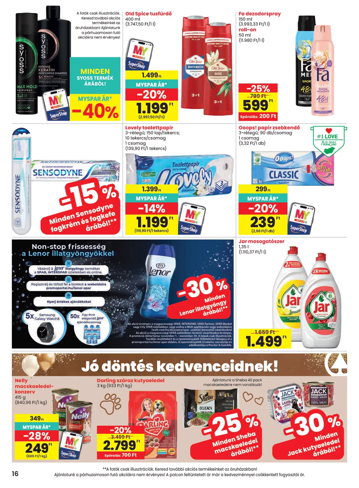 Spar akciós újság 2026.11.05-től - 16. oldal.