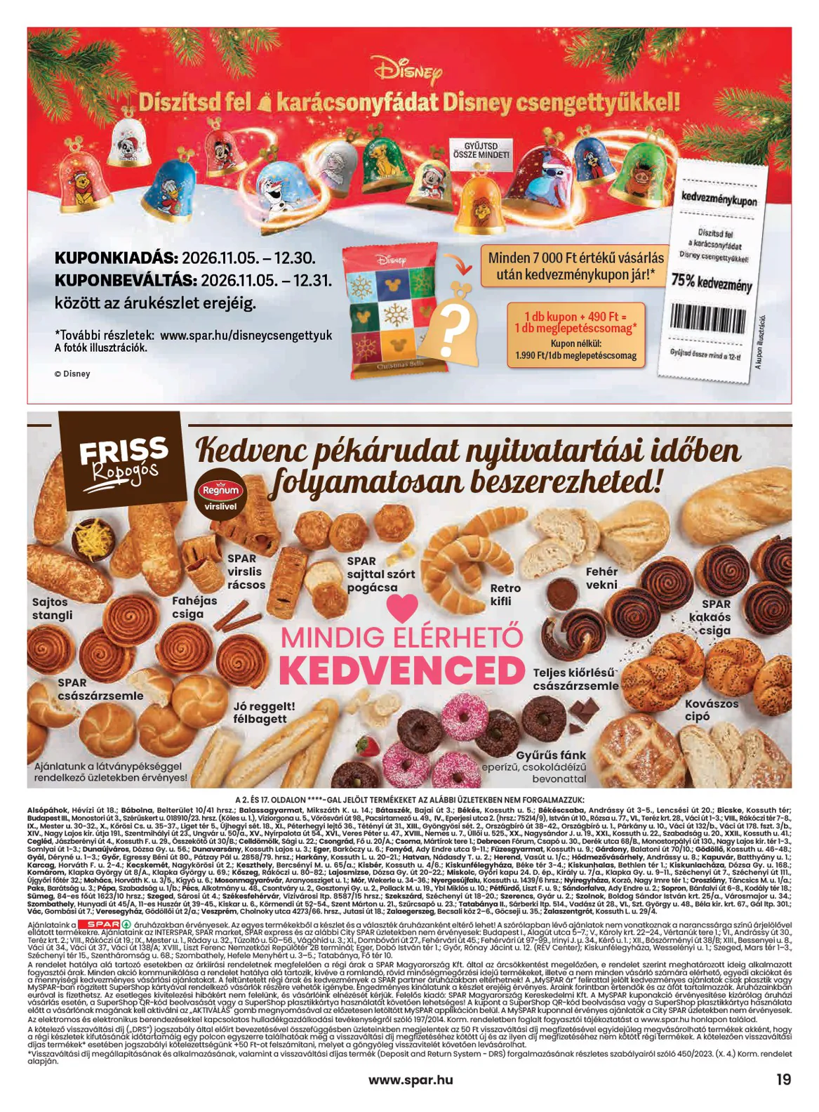 Spar akciós újság 2026.11.05-től - 19. oldal.