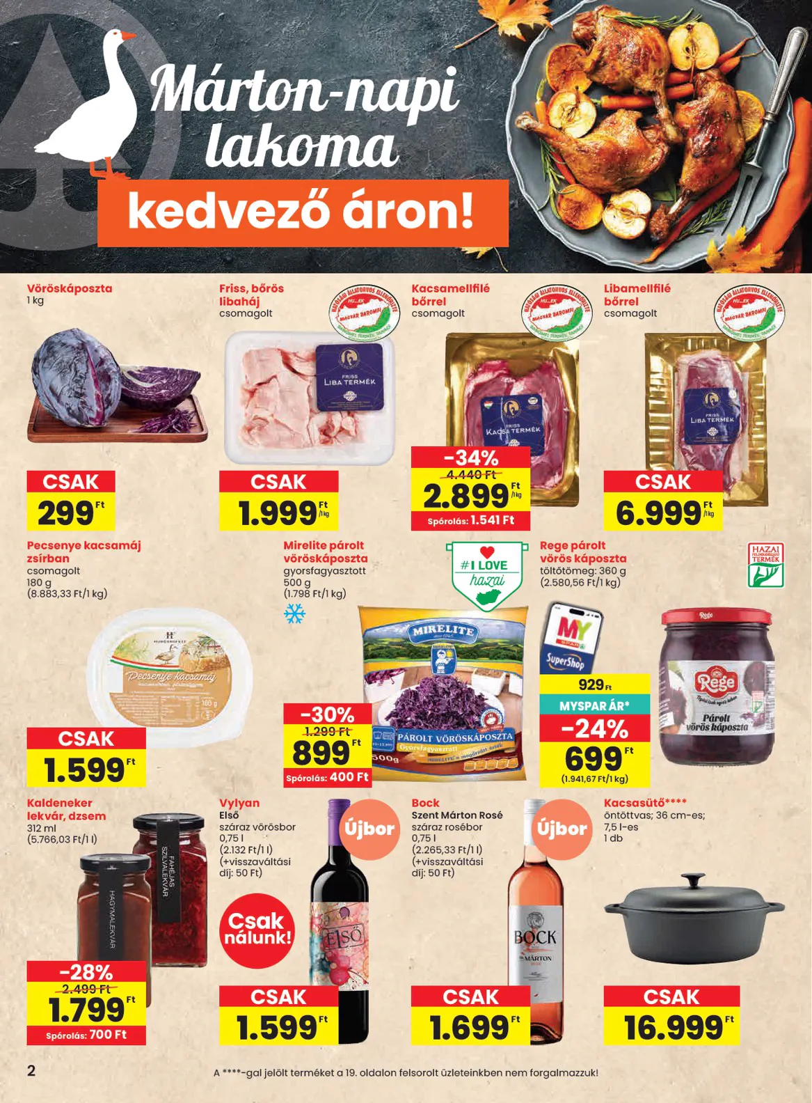 Spar akciós újság 2026.11.05-től - 2. oldal.
