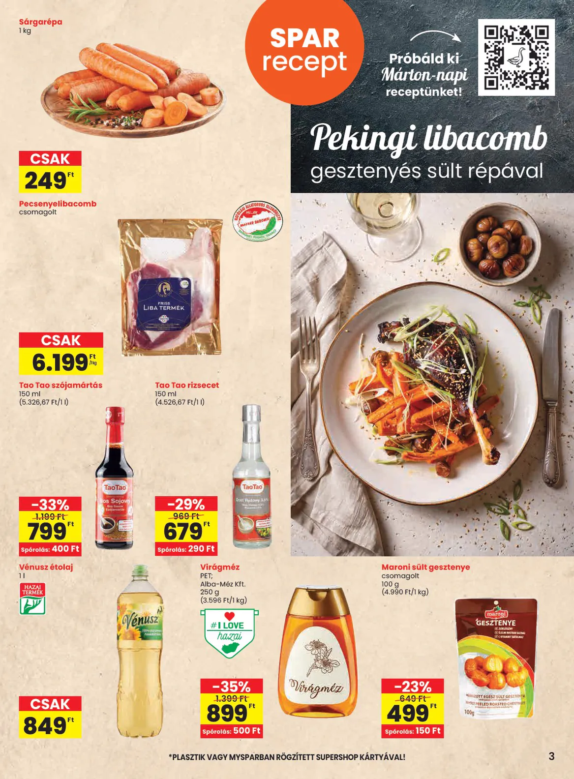 Spar akciós újság 2026.11.05-től - 3. oldal.