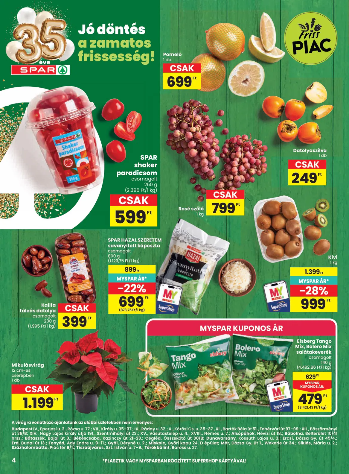 Spar akciós újság 2026.11.05-től - 4. oldal.