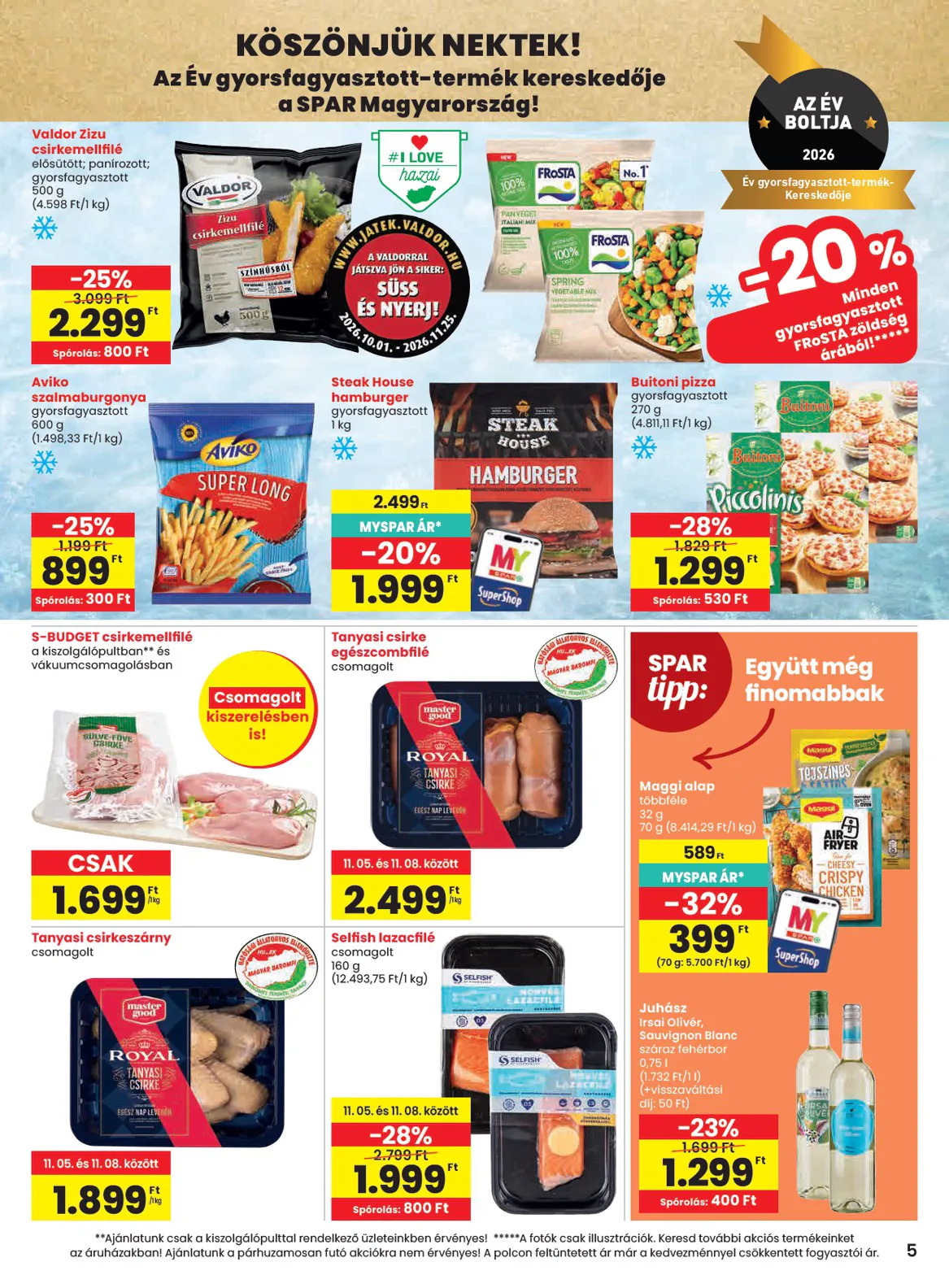 Spar akciós újság 2026.11.05-től - 5. oldal.