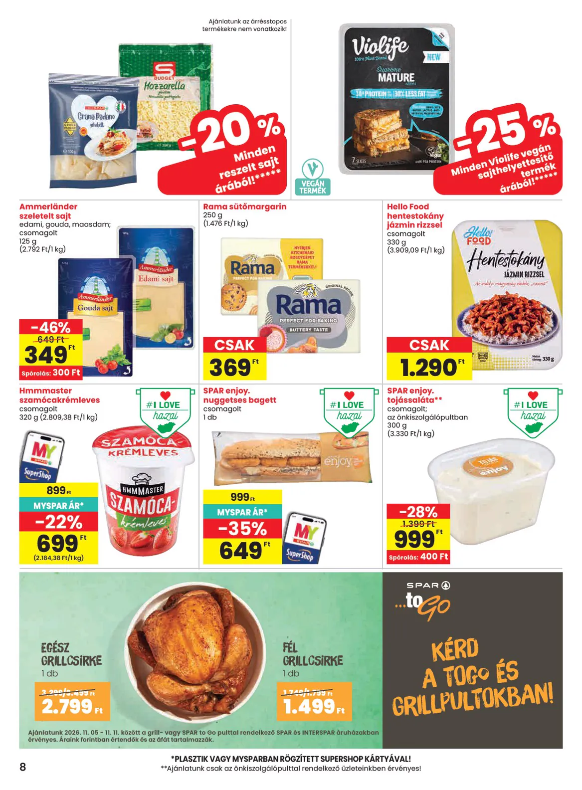 Spar akciós újság 2026.11.05-től - 8. oldal.