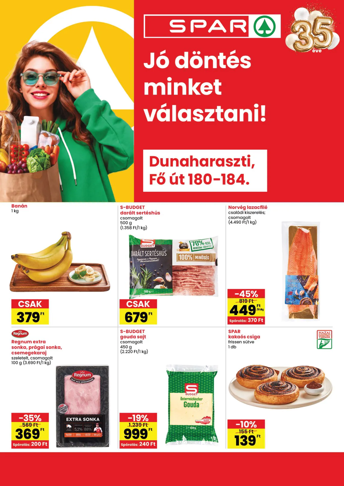 Spar akciós újság 2026.11.05-től - 1. oldal.