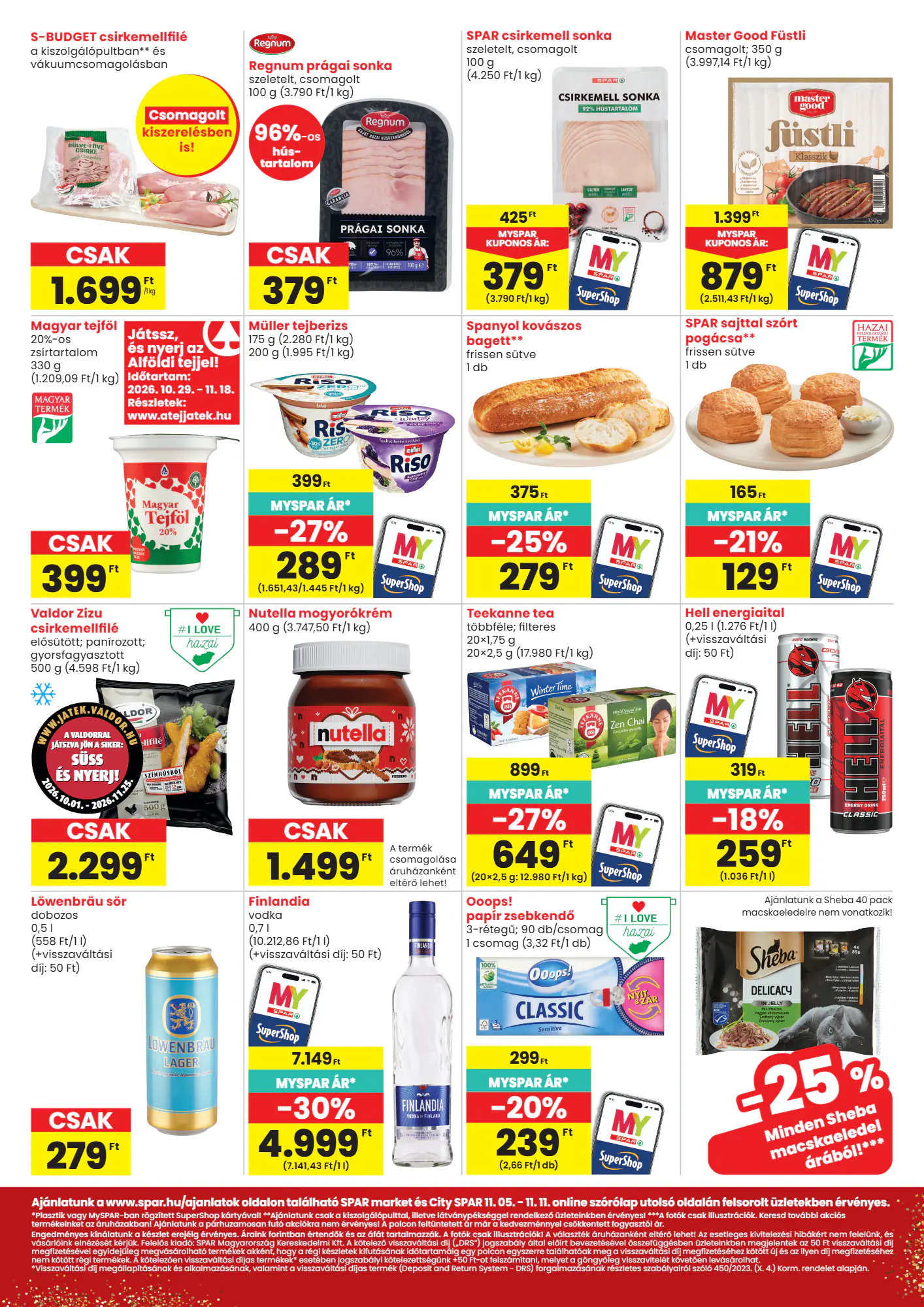 Spar Market akciós újság 2026.11.05-től - 2. oldal.