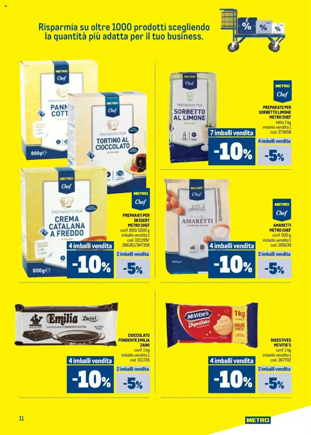 Volantino promozionale Metro  valide dal 09/10/2025 - Pagina 11.