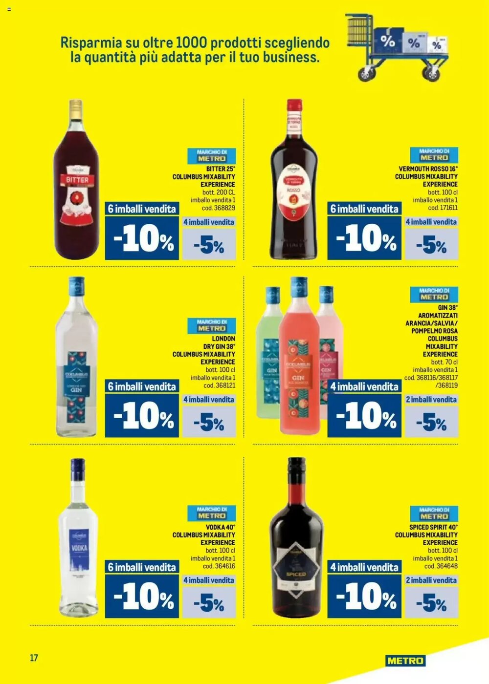 Volantino promozionale Metro  valide dal 09/10/2025 - Pagina 17.