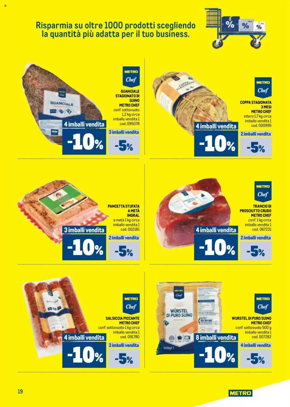 Volantino promozionale Metro  valide dal 09/10/2025 - Pagina 19.