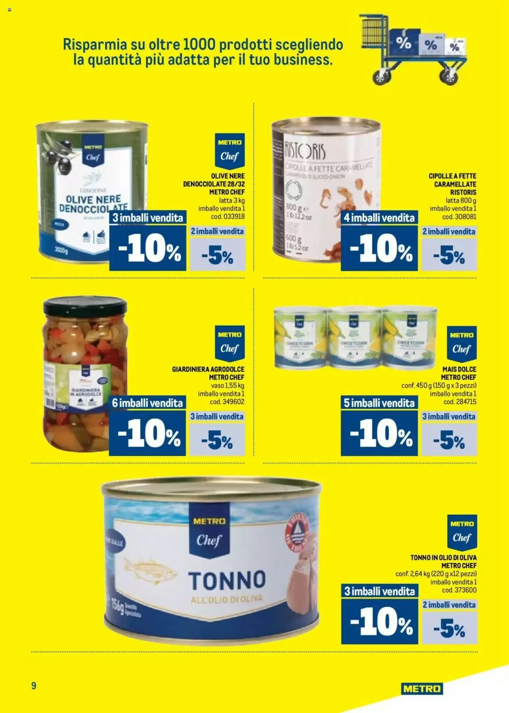 Volantino promozionale Metro  valide dal 09/10/2025 - Pagina 9.