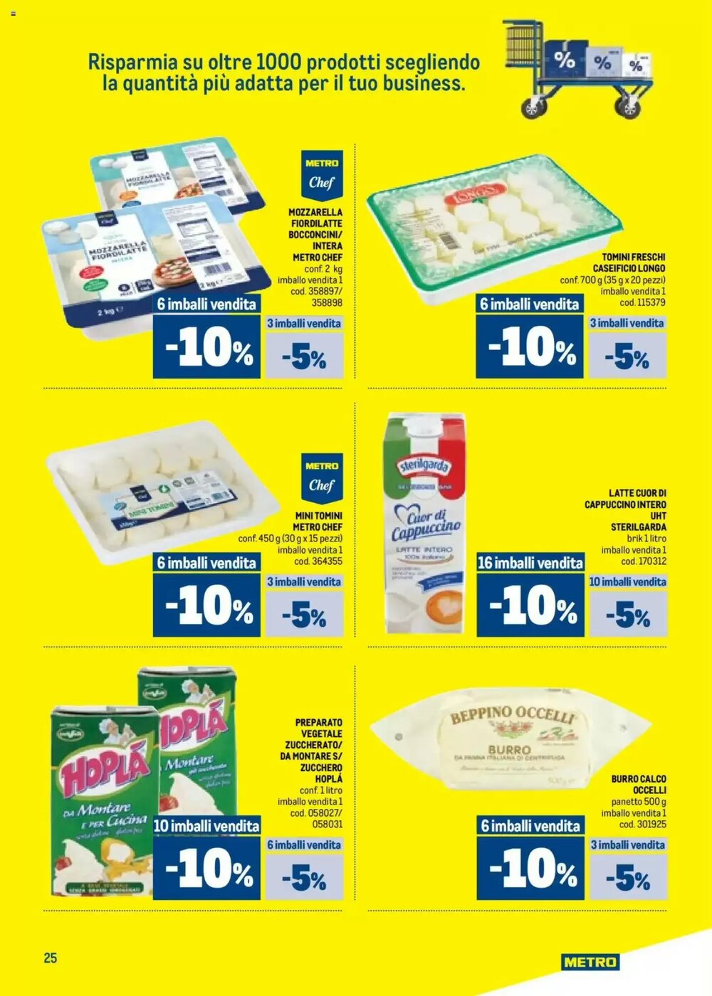 Volantino promozionale Metro  valide dal 09/10/2025 - Pagina 25.