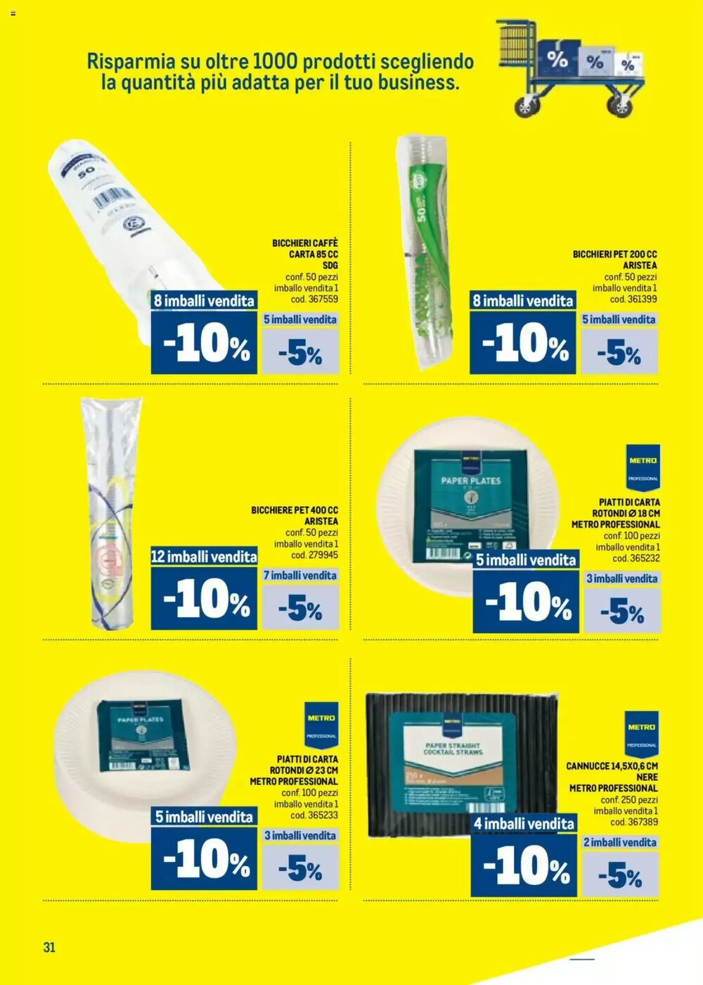 Volantino promozionale Metro  valide dal 09/10/2025 - Pagina 31.
