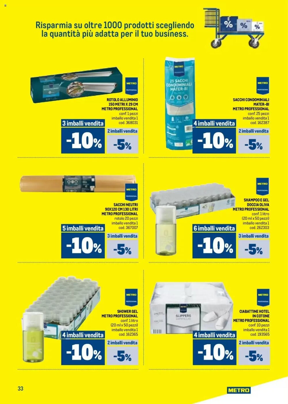 Volantino promozionale Metro  valide dal 09/10/2025 - Pagina 33.