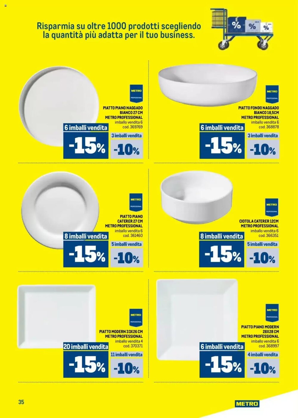 Volantino promozionale Metro  valide dal 09/10/2025 - Pagina 35.