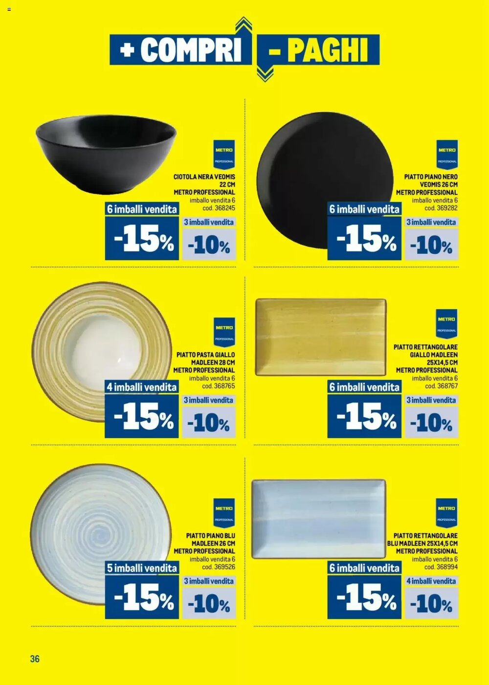 Volantino promozionale Metro  valide dal 09/10/2025 - Pagina 36.