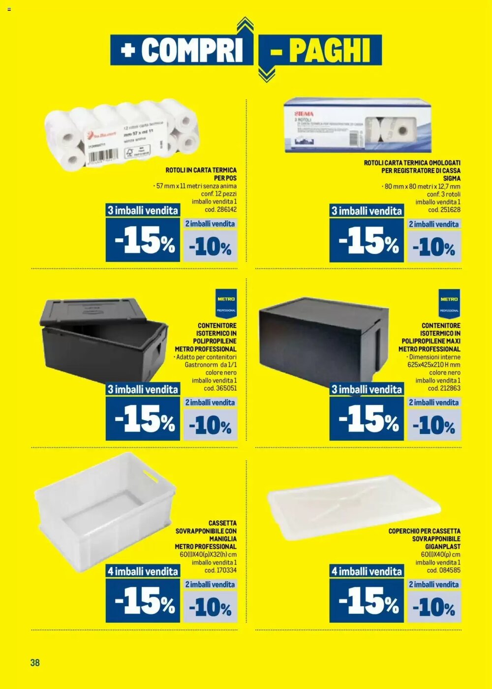 Volantino promozionale Metro  valide dal 09/10/2025 - Pagina 38.