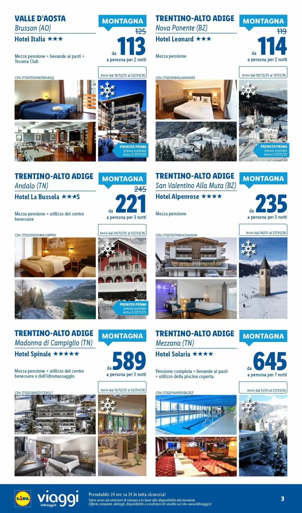 Volantino promozionale Lidl Viaggi  valide dal 01/11/2025 - Pagina 3.