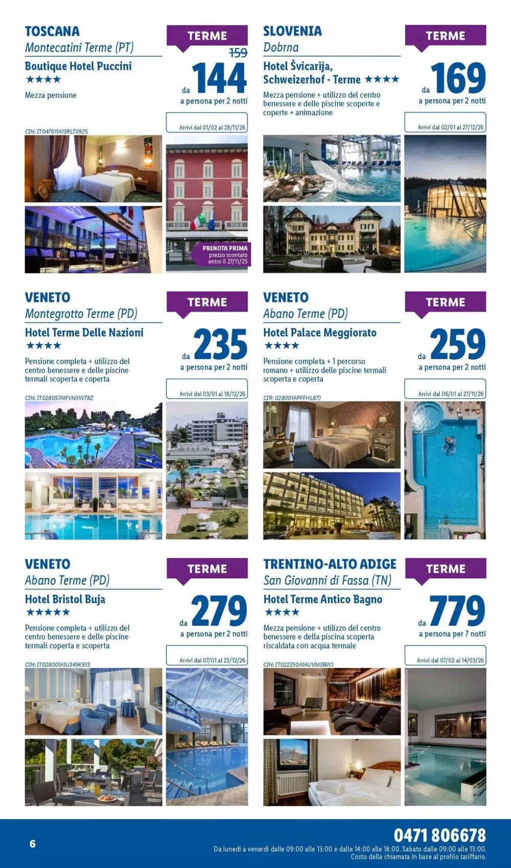 Volantino promozionale Lidl Viaggi  valide dal 01/11/2025 - Pagina 6.