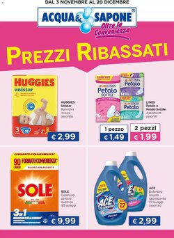 Volantino promozionale Acqua & Sapone valide dal 03/11/2025